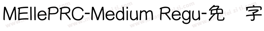 MEllePRC-Medium Regu字体转换